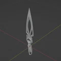 Mô hình 3D Mystbloom Kunai Valorant - Phụ kiện trưng bày độc đáo - Thumbnail 3