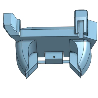 Ống gió quạt MK3S+ thân thiện với sock (Sock friendly mk3s+ fan shroud)