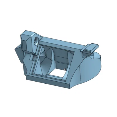 Ống gió quạt MK3S+ thân thiện với sock (Sock friendly mk3s+ fan shroud)