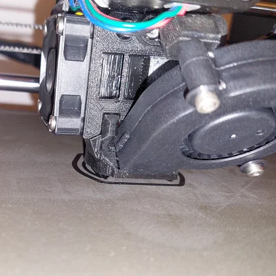 Ống gió quạt MK3S+ thân thiện với sock (Sock friendly mk3s+ fan shroud)