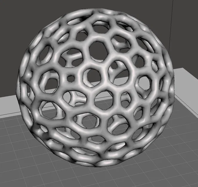 Mẫu thiết kế quả cầu Voronoi Sphere in 3D nghệ thuật - Image 1