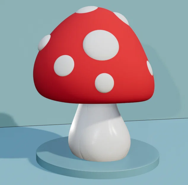 Mô hình Nấm Đốm Hoạt Hình - File in 3D trang trí độc đáo - Image 2