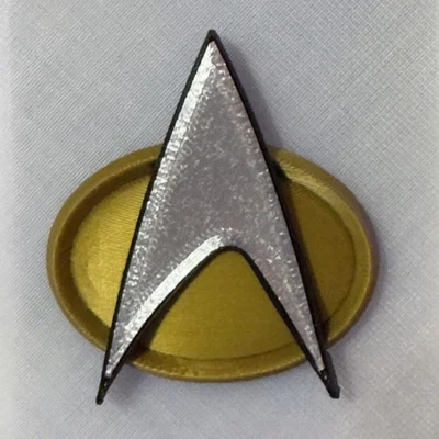 Mô hình 3D phù hiệu Star Trek: The Next Generation Combadge