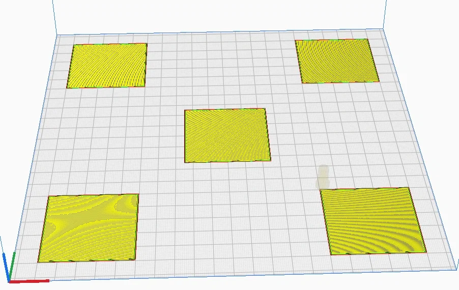 File test lớp in đầu tiên 200x200mm giúp cân chỉnh bàn in chuẩn xác - Image 1