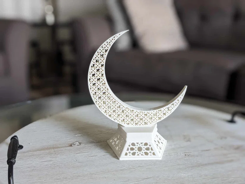 Mô hình trang trí trăng khuyết Ramadan Crescent Hilal 3D - Image 1