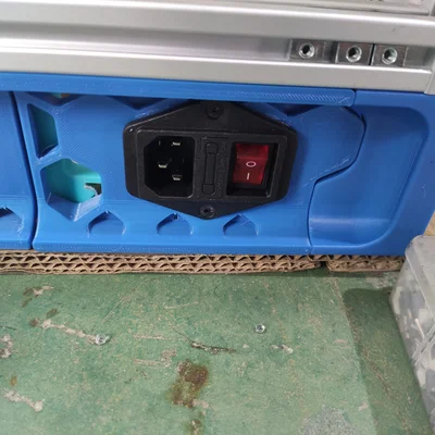 Mod ngàm gắn bộ lọc nguồn CW2B cho máy in 3D Voron Trident