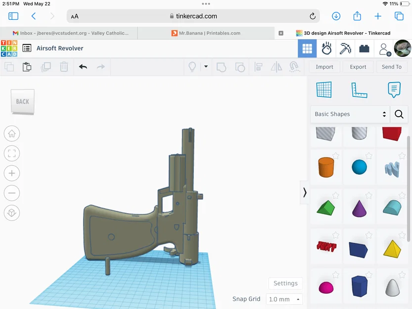 Mô hình súng lục ổ xoay (Airsoft Revolver) tự in 3D ấn tượng - Image 2