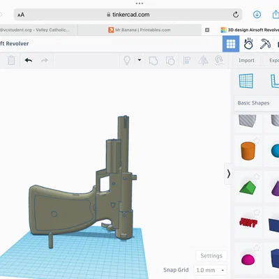 Mô hình súng lục ổ xoay (Airsoft Revolver) tự in 3D ấn tượng