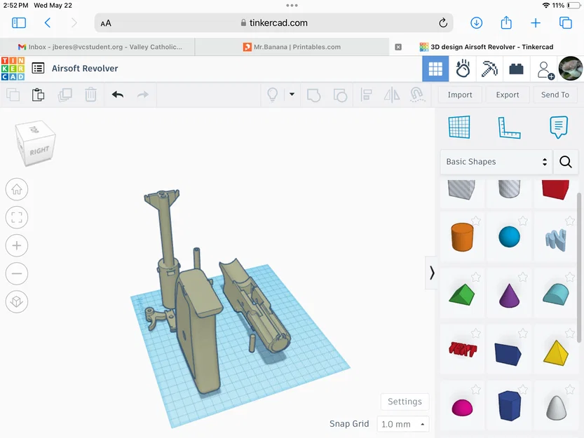 Mô hình súng lục ổ xoay (Airsoft Revolver) tự in 3D ấn tượng - Image 3