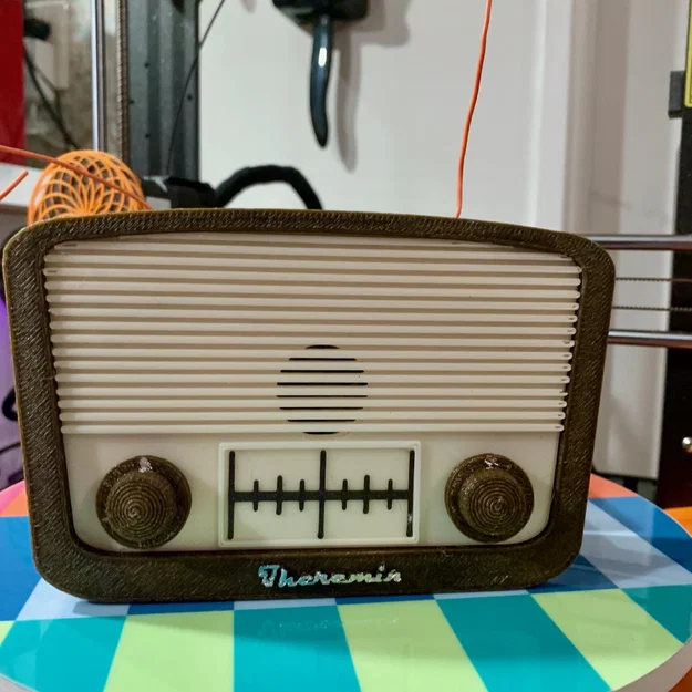 Theremin Vintage Radio Case Remix – Vỏ kiểu radio vintage cho MicroKit Theremin - Image 3