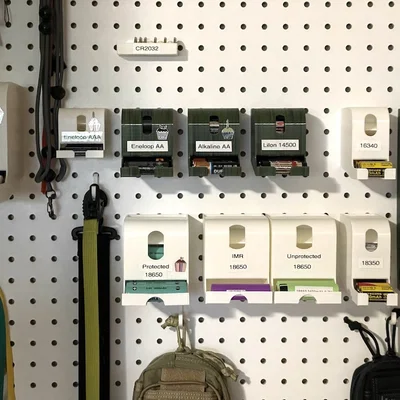 Khay pin gắn pegboard (Battery trays for pegboard)