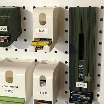 Khay pin gắn pegboard (Battery trays for pegboard)