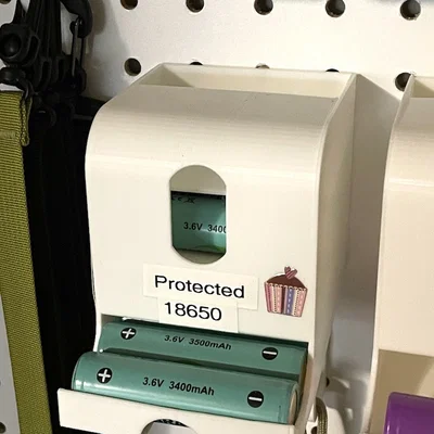 Khay pin gắn pegboard (Battery trays for pegboard)