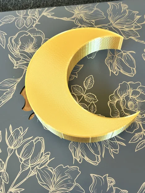 Mô hình trang trí hình mặt trăng Moon Decor Icon in 3D đẹp mắt - Image 1