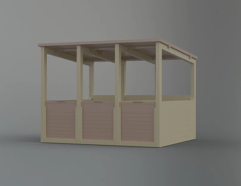 Chuồng ngựa Schleich (Stable for Schleich horses) - Image 1