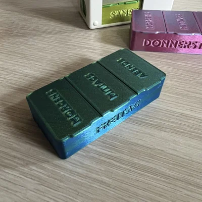 Pillendose Print in Place – Hộp thuốc theo ngày cho cả tuần