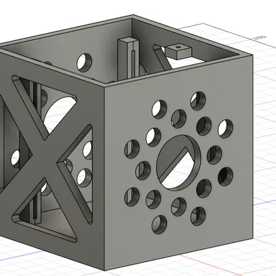 CubeSat 1U – Mẫu in trực tiếp, có tấm instrument plate và nắp bắt vít M3
