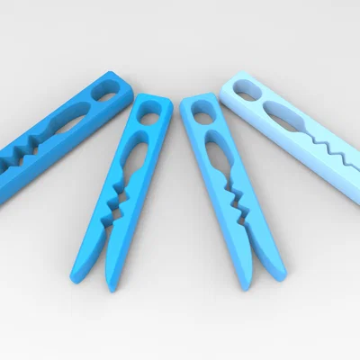 Kẹp phơi đồ không lò xo (Springless Clothespin)