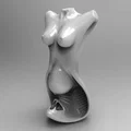 Mô hình nghệ thuật Cobra Girl - Tác phẩm điêu khắc 3D độc đáo - Thumbnail 3