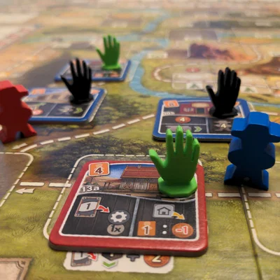 Token bàn tay hỗ trợ chơi board game Great Western Trail