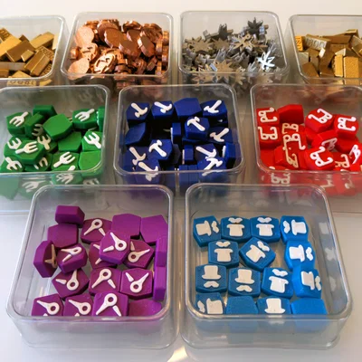 Anno 1800 - Nâng cấp token board game: tài nguyên & dân số