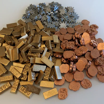 Anno 1800 - Nâng cấp token board game: tài nguyên & dân số