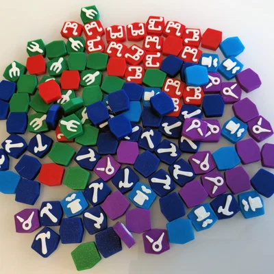 Anno 1800 - Nâng cấp token board game: tài nguyên & dân số