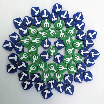 Anno 1800 - Nâng cấp token board game: tài nguyên & dân số