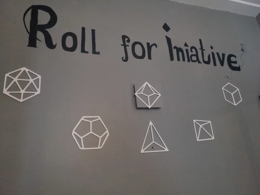 Bộ trang trí tường hình xúc xắc DND cho game thủ RPG - Image 1
