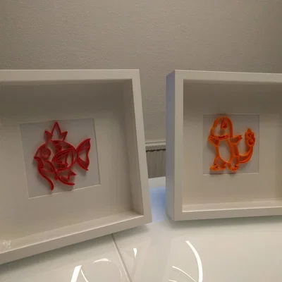 Lineart Pokemon cho khung hình: Snorlax, Charmander, Magikarp