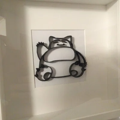 Lineart Pokemon cho khung hình: Snorlax, Charmander, Magikarp