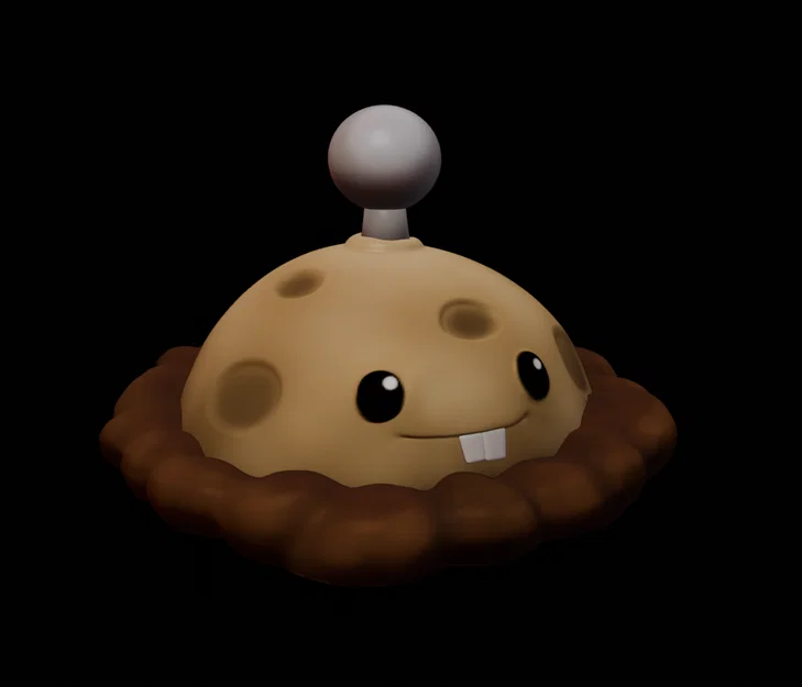 Mô hình 3D Khoai Tây Nổ (Potato Mine) trong Plants VS Zombies - Image 1