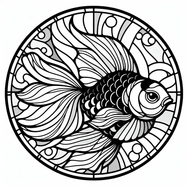 Tranh treo tường nghệ thuật hình cá vàng độc đáo (Golden Fish) - Image 1