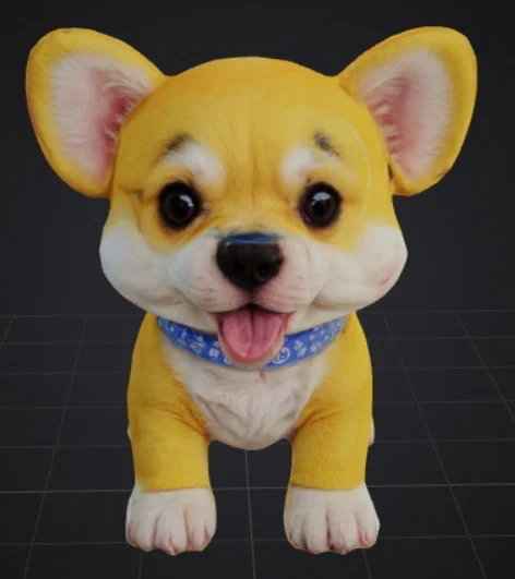 Mô hình chú cún con đáng yêu (Baby Dog) file in 3D chi tiết - Image 1