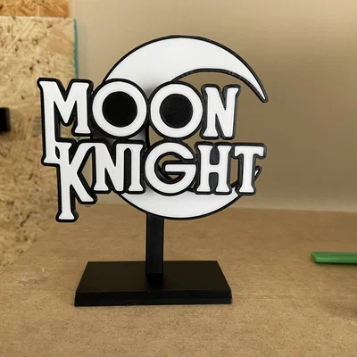 Bảng Logo Moon Knight 3D (Moon Knight Logo 3D Sign)