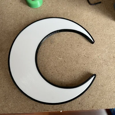 Bảng Logo Moon Knight 3D (Moon Knight Logo 3D Sign)