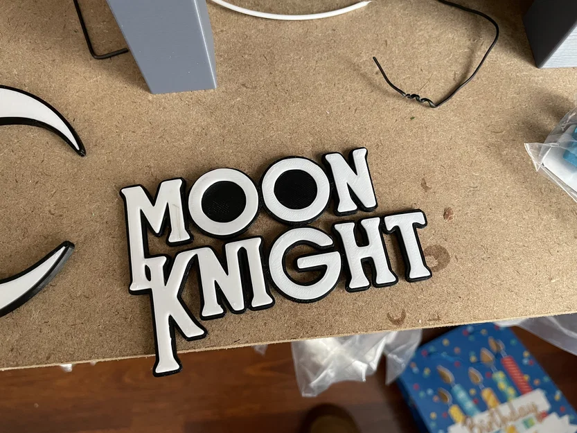 Bảng Logo Moon Knight 3D (Moon Knight Logo 3D Sign) - Image 3