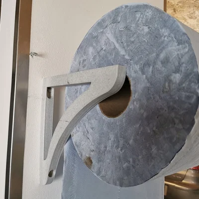 Bộ khung treo cuộn giấy 25cm cho nhà xưởng - In 3D tiện dụng