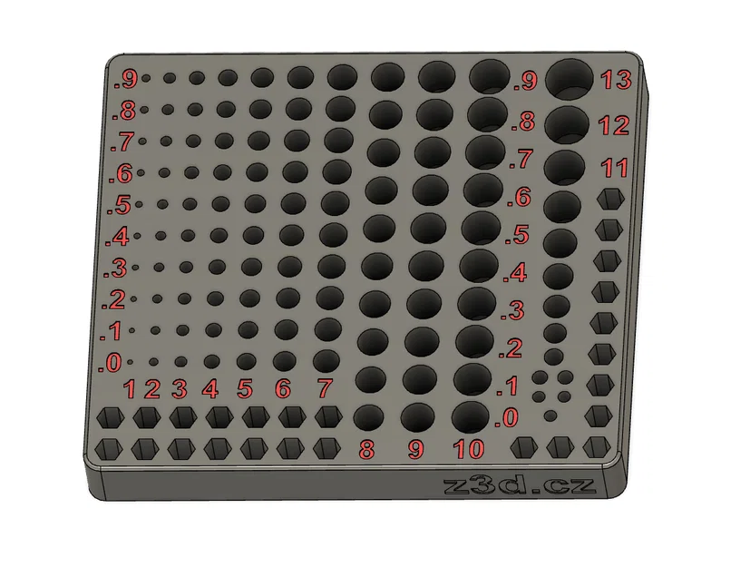 Khay để mũi khoan để bàn 1-13mm (Desktop Drill Holder) - Image 1