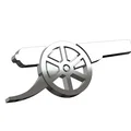 Mô hình 3D logo khẩu pháo Arsenal (Arsenal Cannon) chất lượng cao - Thumbnail 1