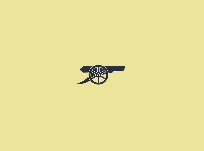 Mô hình 3D logo khẩu pháo Arsenal (Arsenal Cannon) chất lượng cao - Image 3