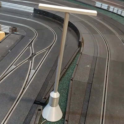 Cột đèn đường đua Slot Car tháo rời cho LED strip 12V