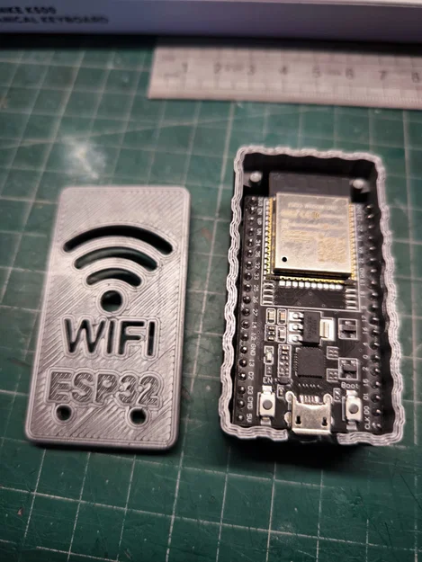Hộp bảo vệ 3D cho bo mạch ESP32 WROOM 32D thiết kế chuyên nghiệp - Image 1