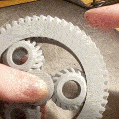 Fidget Spinner Bánh Răng Hành Tinh - Double Helix, Print In Place - Image 1