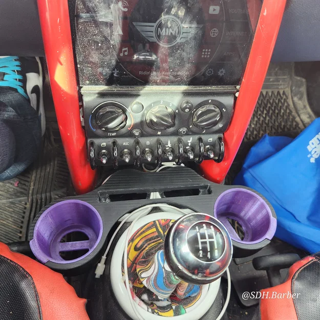 Cupholder Remix cho Mini Cooper Gen 1 (R50/R52/R53) – In liền khối - Image 2