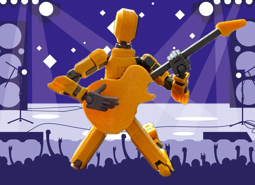 Mô hình đàn Guitar mini cho Dummy 13 - Phụ kiện 3D độc đáo - Image 1