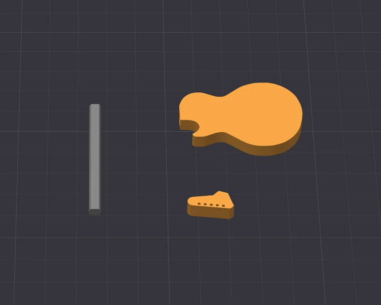 Mô hình đàn Guitar mini cho Dummy 13 - Phụ kiện 3D độc đáo - Image 5