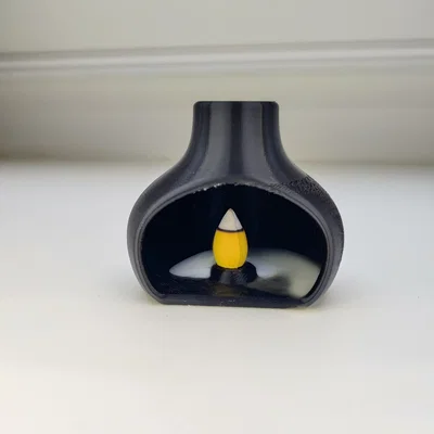 Bếp xông trầm hương mini - Mẫu in 3D trang trí độc đáo