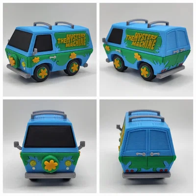 Mystery Machine (Xe Mystery Machine) – Mẫu print-in-place