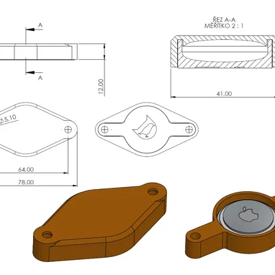 Giá Gắn AirTag Cho Xe Đạp (AirTag Bike Mount)